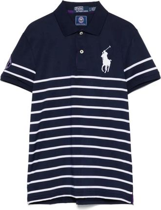 Polo Ralph Lauren Casual Blauw Polo Shirt - Dames - Polos - Blauw - M - Polyester - Tops