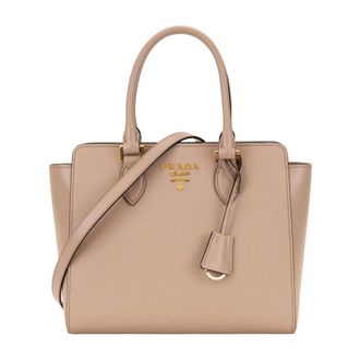 Prada Dames, Tassen, Beige, Maat: ONE Size Leer