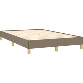 vidaXL Estructura De Cama Sin Colch&oacute;n Tela Gris Taupe 120x190 Cm Vidaxl