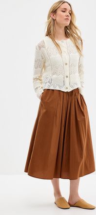 Contemporaine Womens Mosaic crochet-effect Cardigan Sweater Exclusive collection from Italy