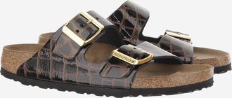 Birkenstock Unisex Leather Sandals Arizona Black