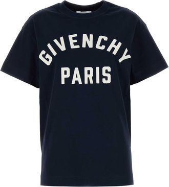 Givenchy Navy Blue Cotton Oversize T-shirt