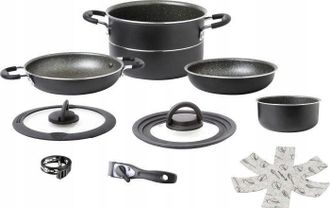 Brunner Brunner Pirate Ng Set De Cocina Camping Gris Antracita