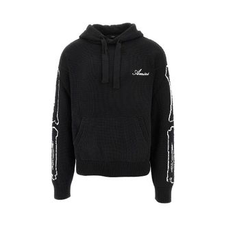 Amiri Bones knitted hoodie Man XL