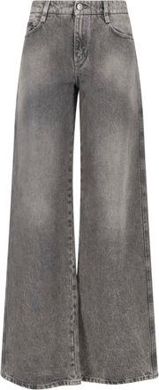 Ermanno Scervino Wide-Leg Cotton Denim Jeans
