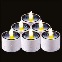 OEM Velas Solares Para Exteriores - Velas Led Impermeables Tipo Candelita Con Sensor Crepuscular (juego De 6) - Luces Decorativas Reutilizables Para Farol
