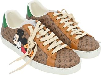Gucci Mens Canvas X Disney Ace Low-Top Sneaker (Authentic Pre-Loved)