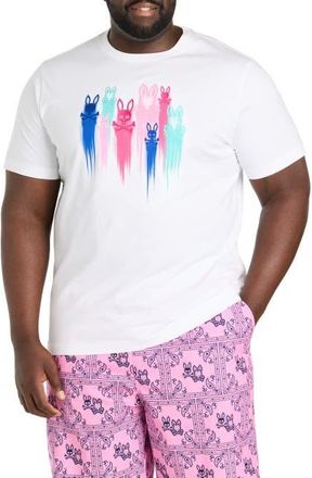 Psycho Bunny Big & Tall Cosma Graphic Tee in White at Nordstrom, Size 3X Big