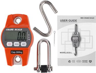 OEM Minibalanza El&eacute;ctrica Port&aacute;til Con Pantalla Lcd Digital, 300 Kg/600 Lb, Color Naranja