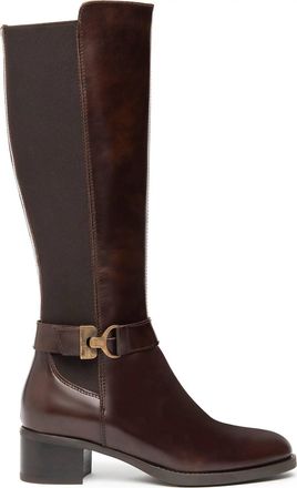 Nero Giardini Womens Tall Block Heel Boot In Brown