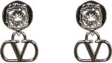 Valentino Garavani VLogo Signature Oorbellen - Dames - Oorbellen - Grijs - ONE Size - Accessoires