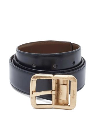 Ferragamo reversible leather belt - men - Calf Leather - One Size - Black