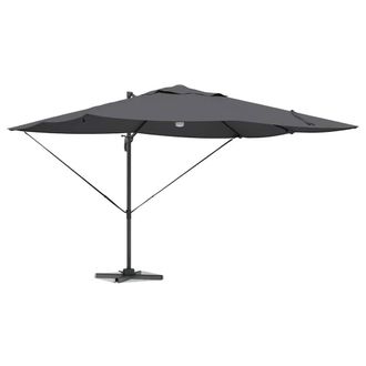 Berkfield Home Modern Cantilever Umbrella - Anthracite Anthracite Polyester Large in Dark Grey