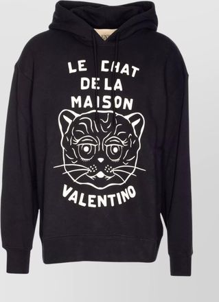 Valentino Garavani graphic print hooded sweater