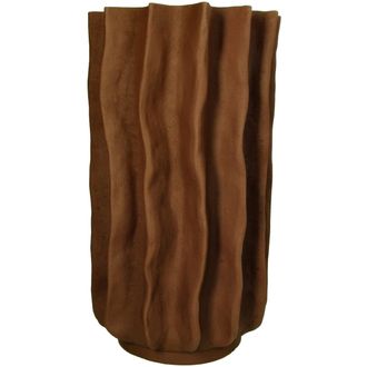 Schubiger M&ouml;bel Vase Polyresin, Braun H: 38 cm