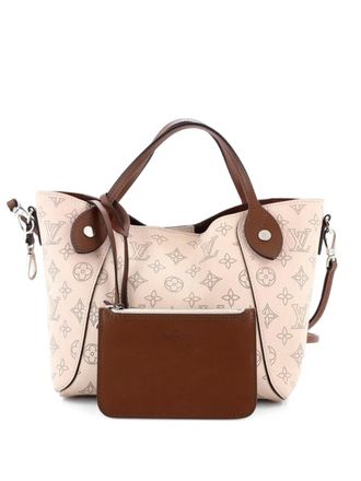 Louis Vuitton Hina Handbag Mahina Leather PM shoulder bag - Beige