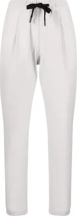 Herno drawstring-tie tapered trousers - women - Polyester/Elastane/Polyamide - M - Grey