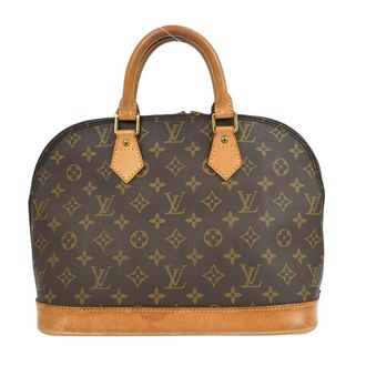 Louis Vuitton Alma Handbag Monogram Canvas Brown Canvas Handbag (Pre-Owned)