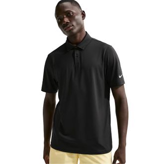 Nike Velocity-poloshirt voor heren (Zwart, Wit)