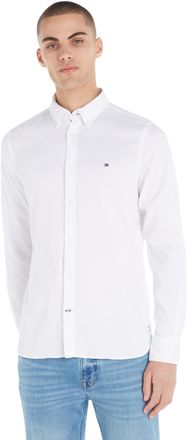Tommy Hilfiger Mens Core Flex Dobby Sf Shirt Mw0mw25038 Casual Shirts, White (White), M