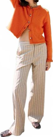 Ciao Lucia Doris Long Sleeve Cardigan In Persimmon