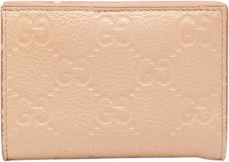 Gucci Pre-owned Wallets, female, Beige, Size: ONE SIZE Pre-owned Small Bifold Wallet