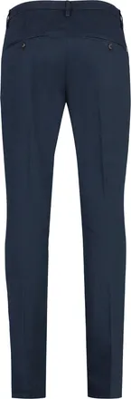 Dondup Mens Gaubert Cotton Chino Trousers Blue Chinos