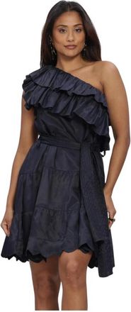 Amaya Amsterdam Dames, Jurken, Blauw, Maat: XS