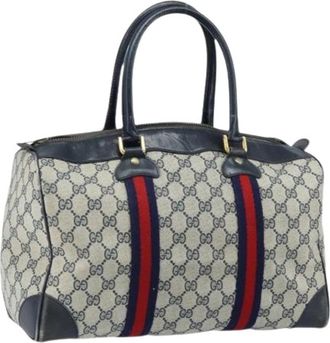 Gucci Pre-owned Boston Bag - Dames - Vintage Handtas - Veelkleurig - ONE Size - Leer - Vintage