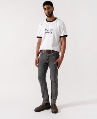 Boss Orange by Hugo Boss Mens Delaware Jeans in Grey Cotton - Size 34W/34L