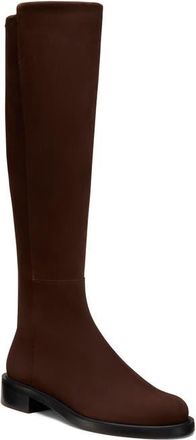 Stuart Weitzman 5050 Gisele Knee High Boot in Walnut/Walnut/Black at Nordstrom, Size 10.5