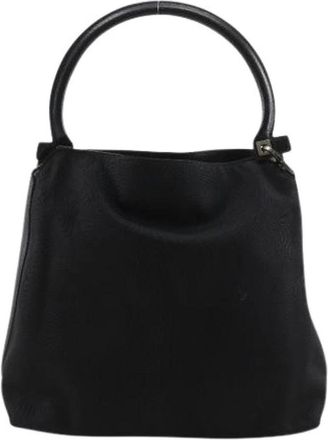Ferragamo Pre-owned Handbags, female, Black, Size: ONE SIZE Pre-owned Canvas Handbag