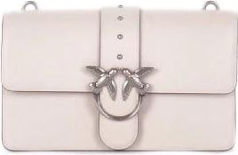 Pinko Love One Classic Crossbody Bag - female - PINKO - Shoulder Bags - White - ONE SIZE - Bags