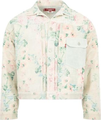 Junya Watanabe Beige Floral Print Jacket