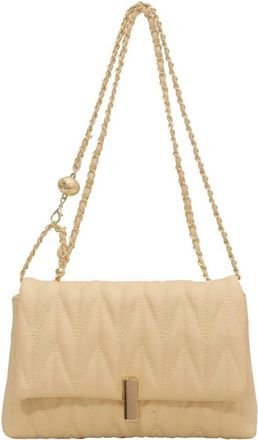 Generic Chain Shoulder Bag for Women Quilted Leather Purse and Handbag Fashion Flap Crossbody Bags Quilted Ladies Clutch (Yellow)