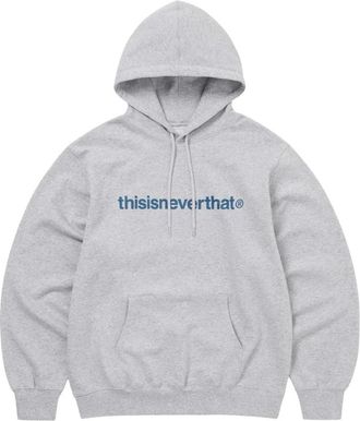 Thisisneverthat Hoodies & sweatvesten, Heren, Grijs, M, Katoen, T-Logo LT Hoodie