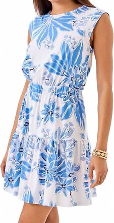 Lilly Pulitzer Womens Danville Dress In Resort White Jet Set Jungle
