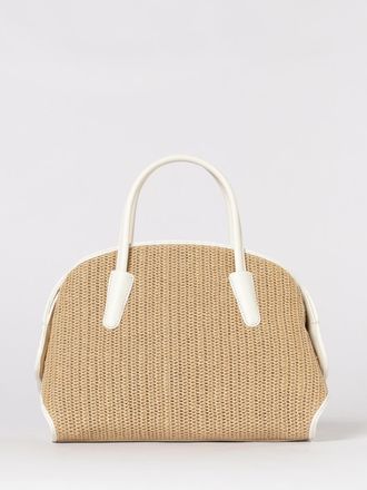 Coccinelle Borsa Tylde Coccinelle in rafia crochet e pelle martellata