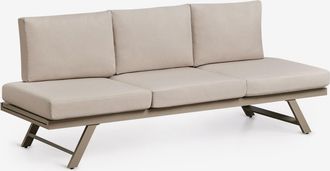 Sklum Sof&aacute; De Jard&iacute;n De 3 Plazas Reclinable En Aluminio Libanc Sklum