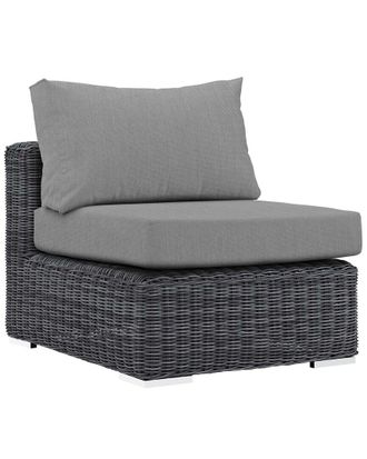 ModWay Discontinued Modway Outdoor Summon Outdoor Patio Wicker Rattan Sunbrella Armless