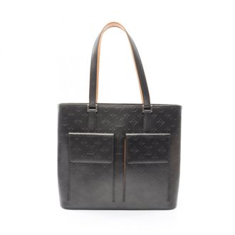 Louis Vuitton Monogram Mat Black Handbag Tote Bag (Pre-Owned)