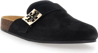 Tory Burch Womens Mule Slip-On Mellow Black Suede Bovine Leather