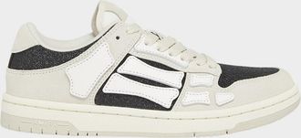 Amiri Pacific Bones Mixed Leather Sneakers