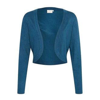 Kaffe Bolero Blu con Maniche Lunghe - - Knitwear - Donna - Blu - L
