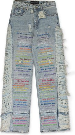 Who Decides War by Ev Bravado BLUE ROYGBIV STRAIGHT-FIT JEANS