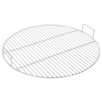 vidaXL Parrilla Redonda De Bbq Con Asas Acero Inoxidable 304 &Oslash;54 Cm Vidaxl