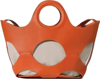 Hereu Womens Onada Tote Bag In Orange