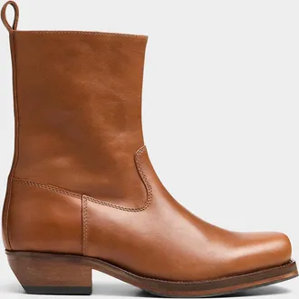 Won Hundred Mens Barcelona brown leather boots