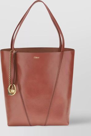 Chlo&eacute; chlo&eacute; spin leather tote bag