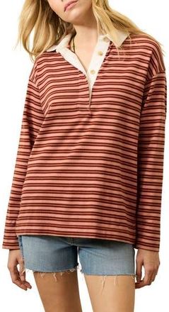 Faherty Hometown Rugby Top in Dusty Rose Rugby at Nordstrom Rack, Size X-Large